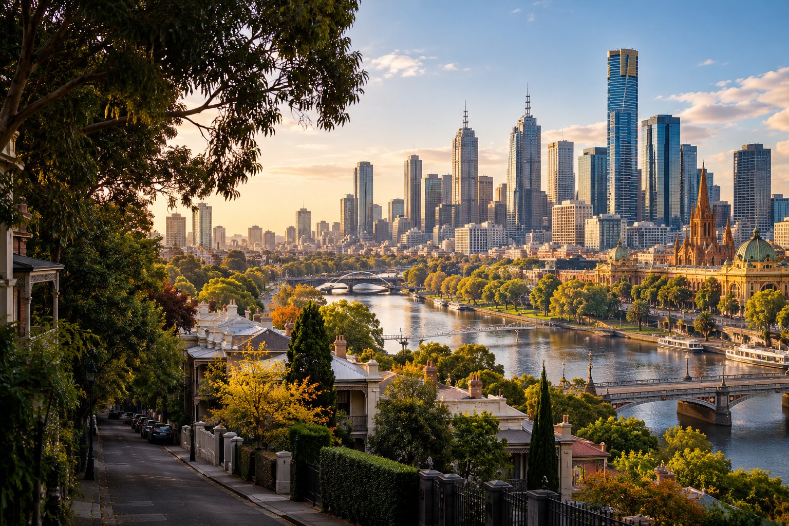 Illustrative scenic view of Melbourne / VIC